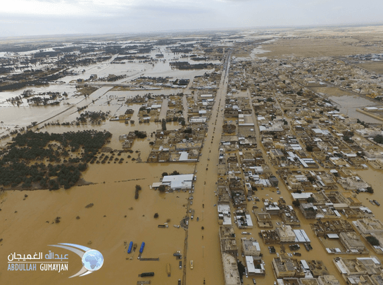 Image d'illustration pour Moyen-Orient : l'équivalent d'un an de pluie en quelques jours