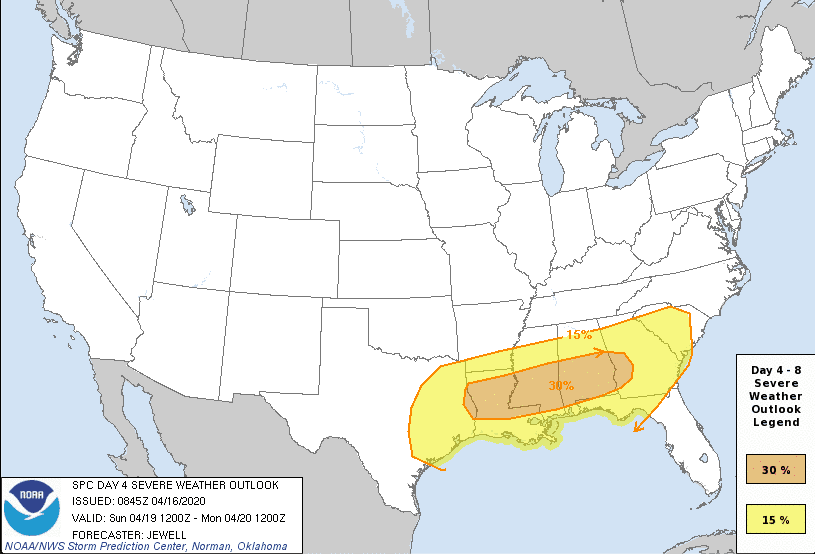Image d'illustration pour Tornades aux Etats-Unis : Pâques meurtrier dans la Dixie Alley