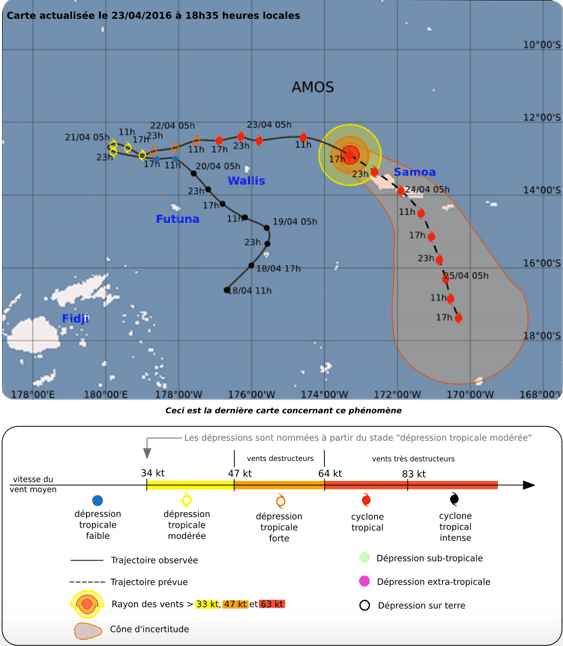 Image d'illustration pour Cyclone Amos : les Samoa en ligne de mire après Wallis et Futuna