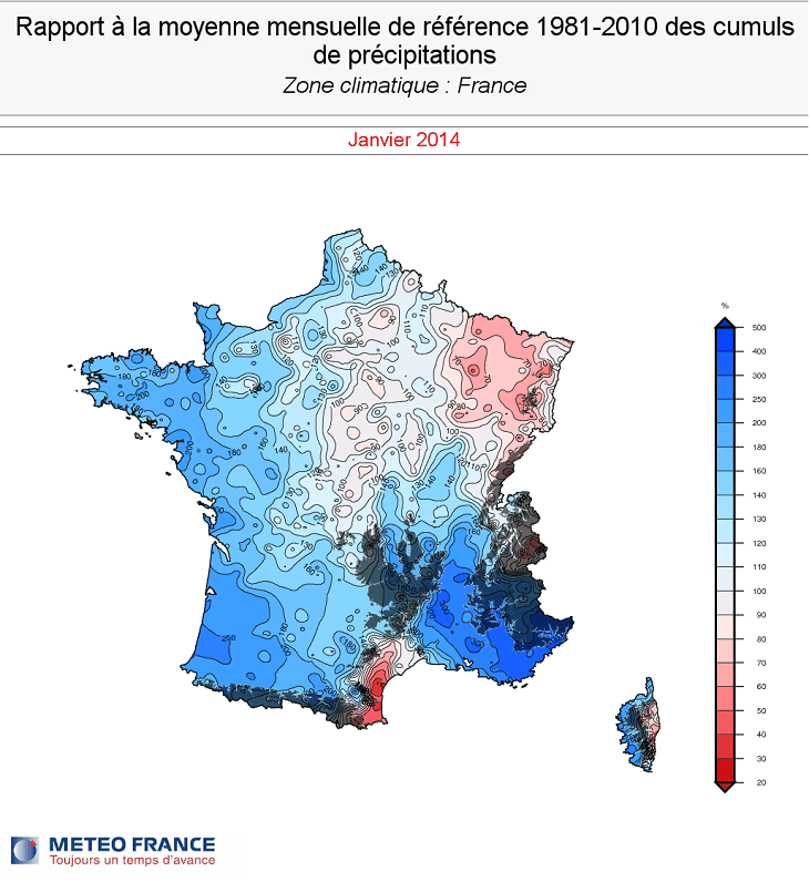 Image d'illustration pour Records de douceur et de pluviométrie en janvier