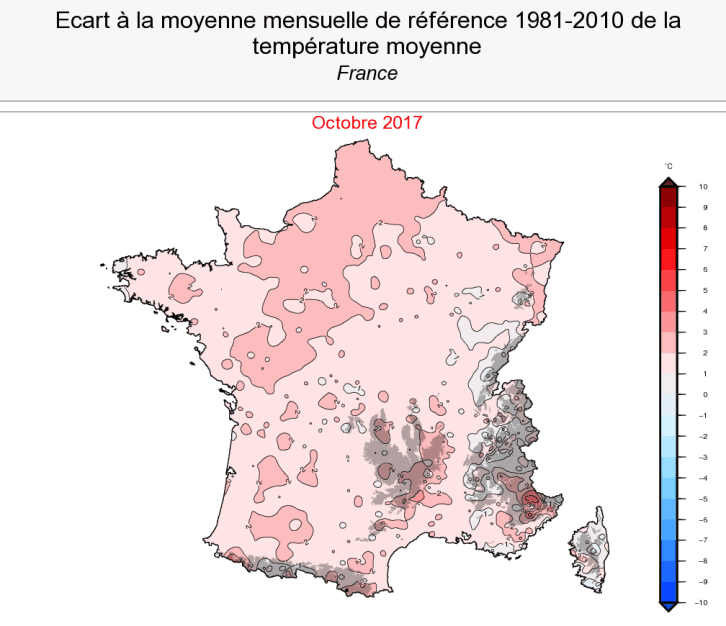 Image d'illustration pour Octobre doux, ensoleillé et remarquablement sec