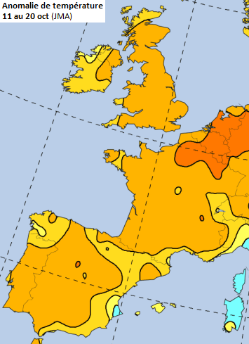 Image d'illustration pour Bouffée de chaleur au Sud avant une fin de mois plus fraîche