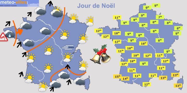 Image d'illustration pour Quelles conditions météo pour Noël ?