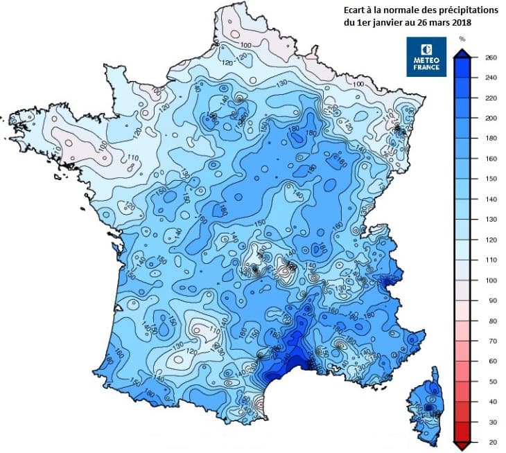 Image d'illustration pour Pluie et neige : un premier trimestre très arrosé