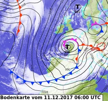 Image d'illustration pour Pluie, vent et neige : intempéries au passage de la tempête Ana