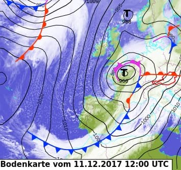 Image d'illustration pour Pluie, vent et neige : intempéries au passage de la tempête Ana
